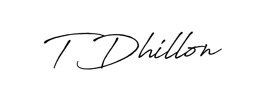 Antro_Vectra_Bolder is a professional signature style that is perfect for those who want to add a touch of class to their signature. It is also a great choice for those who want to make their signature more unique. Get T Dhillon name to fancy signature for free. T Dhillon signature style 7 images and pictures png