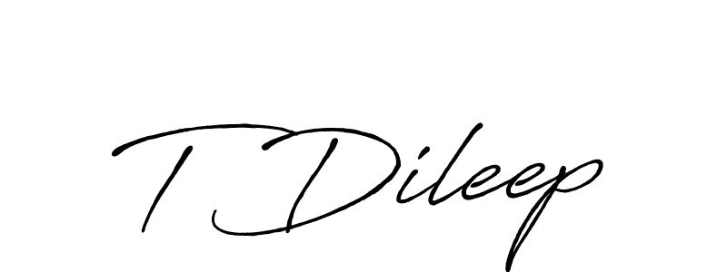 Here are the top 10 professional signature styles for the name T Dileep. These are the best autograph styles you can use for your name. T Dileep signature style 7 images and pictures png