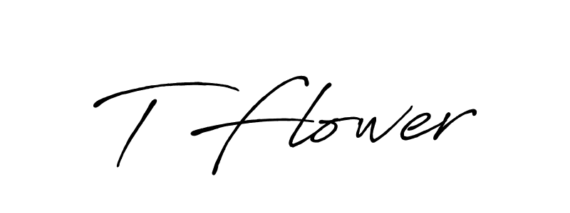 Once you've used our free online signature maker to create your best signature Antro_Vectra_Bolder style, it's time to enjoy all of the benefits that T Flower name signing documents. T Flower signature style 7 images and pictures png