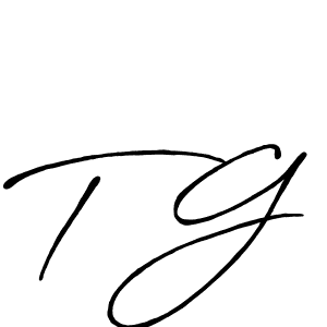 Create a beautiful signature design for name T G. With this signature (Antro_Vectra_Bolder) fonts, you can make a handwritten signature for free. T G signature style 7 images and pictures png