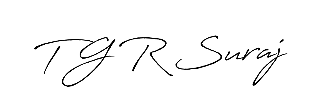 Antro_Vectra_Bolder is a professional signature style that is perfect for those who want to add a touch of class to their signature. It is also a great choice for those who want to make their signature more unique. Get T G R Suraj name to fancy signature for free. T G R Suraj signature style 7 images and pictures png