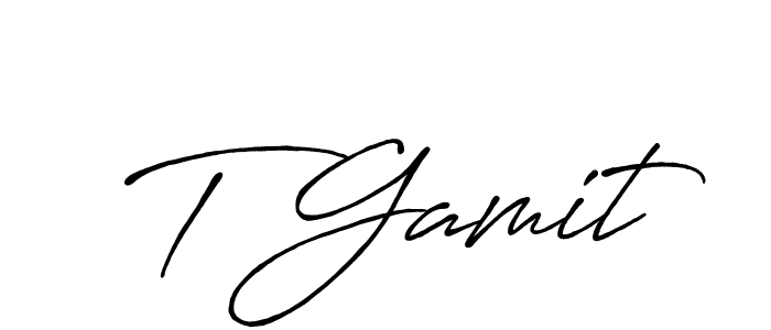Antro_Vectra_Bolder is a professional signature style that is perfect for those who want to add a touch of class to their signature. It is also a great choice for those who want to make their signature more unique. Get T Gamit name to fancy signature for free. T Gamit signature style 7 images and pictures png