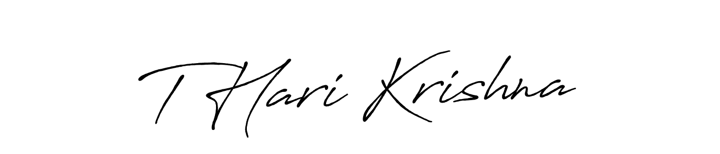 Similarly Antro_Vectra_Bolder is the best handwritten signature design. Signature creator online .You can use it as an online autograph creator for name T Hari Krishna. T Hari Krishna signature style 7 images and pictures png