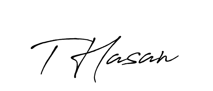 Use a signature maker to create a handwritten signature online. With this signature software, you can design (Antro_Vectra_Bolder) your own signature for name T Hasan. T Hasan signature style 7 images and pictures png