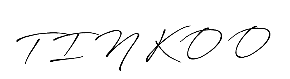 Design your own signature with our free online signature maker. With this signature software, you can create a handwritten (Antro_Vectra_Bolder) signature for name T I N K O O. T I N K O O signature style 7 images and pictures png