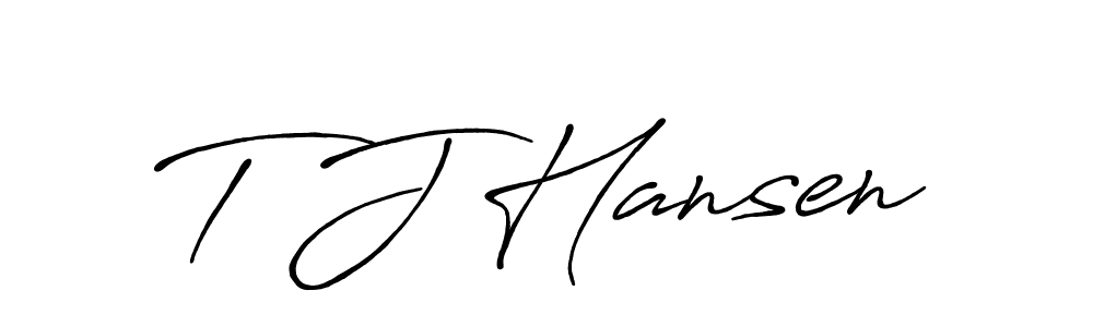 It looks lik you need a new signature style for name T J Hansen. Design unique handwritten (Antro_Vectra_Bolder) signature with our free signature maker in just a few clicks. T J Hansen signature style 7 images and pictures png