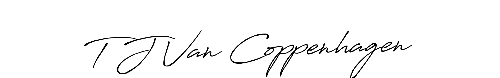 Antro_Vectra_Bolder is a professional signature style that is perfect for those who want to add a touch of class to their signature. It is also a great choice for those who want to make their signature more unique. Get T J Van Coppenhagen name to fancy signature for free. T J Van Coppenhagen signature style 7 images and pictures png