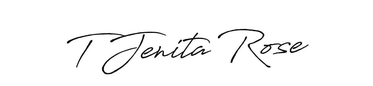 Best and Professional Signature Style for T Jenita Rose. Antro_Vectra_Bolder Best Signature Style Collection. T Jenita Rose signature style 7 images and pictures png