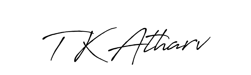 Create a beautiful signature design for name T K Atharv. With this signature (Antro_Vectra_Bolder) fonts, you can make a handwritten signature for free. T K Atharv signature style 7 images and pictures png
