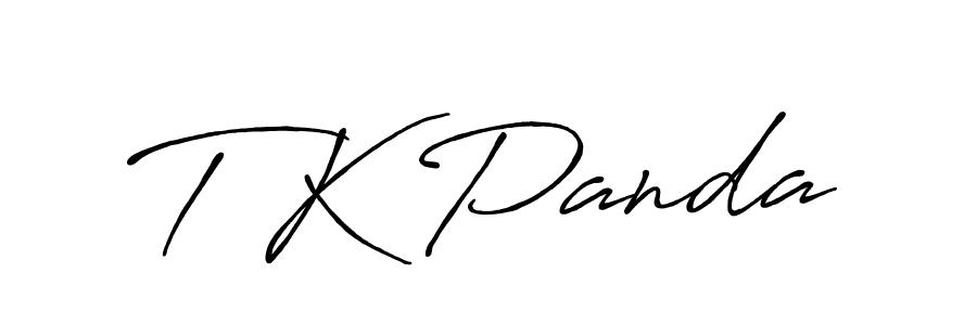 How to make T K Panda name signature. Use Antro_Vectra_Bolder style for creating short signs online. This is the latest handwritten sign. T K Panda signature style 7 images and pictures png