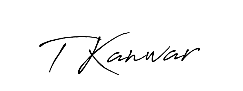 Make a beautiful signature design for name T Kanwar. Use this online signature maker to create a handwritten signature for free. T Kanwar signature style 7 images and pictures png