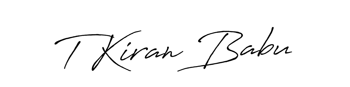 Also You can easily find your signature by using the search form. We will create T Kiran Babu name handwritten signature images for you free of cost using Antro_Vectra_Bolder sign style. T Kiran Babu signature style 7 images and pictures png