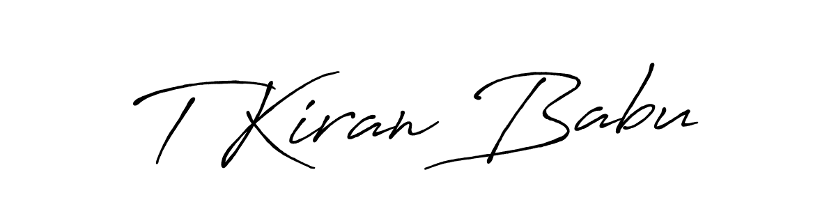 Also You can easily find your signature by using the search form. We will create T Kiran Babu name handwritten signature images for you free of cost using Antro_Vectra_Bolder sign style. T Kiran Babu signature style 7 images and pictures png