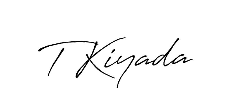 Also You can easily find your signature by using the search form. We will create T Kiyada name handwritten signature images for you free of cost using Antro_Vectra_Bolder sign style. T Kiyada signature style 7 images and pictures png