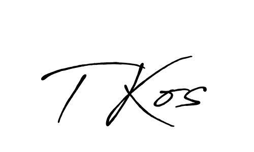 Once you've used our free online signature maker to create your best signature Antro_Vectra_Bolder style, it's time to enjoy all of the benefits that T Kos name signing documents. T Kos signature style 7 images and pictures png
