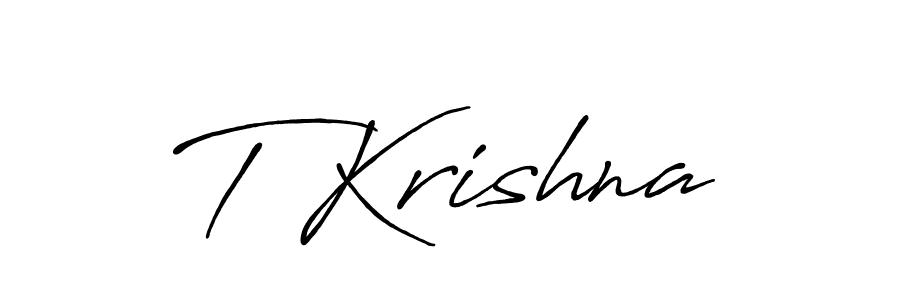 Antro_Vectra_Bolder is a professional signature style that is perfect for those who want to add a touch of class to their signature. It is also a great choice for those who want to make their signature more unique. Get T Krishna name to fancy signature for free. T Krishna signature style 7 images and pictures png