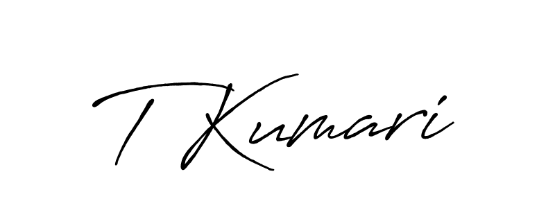 How to make T Kumari signature? Antro_Vectra_Bolder is a professional autograph style. Create handwritten signature for T Kumari name. T Kumari signature style 7 images and pictures png