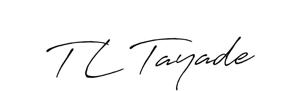 Similarly Antro_Vectra_Bolder is the best handwritten signature design. Signature creator online .You can use it as an online autograph creator for name T L Tayade. T L Tayade signature style 7 images and pictures png