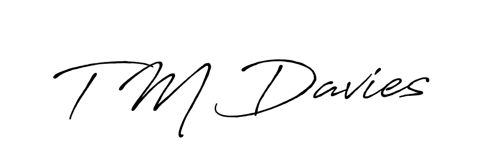 Make a beautiful signature design for name T M Davies. Use this online signature maker to create a handwritten signature for free. T M Davies signature style 7 images and pictures png