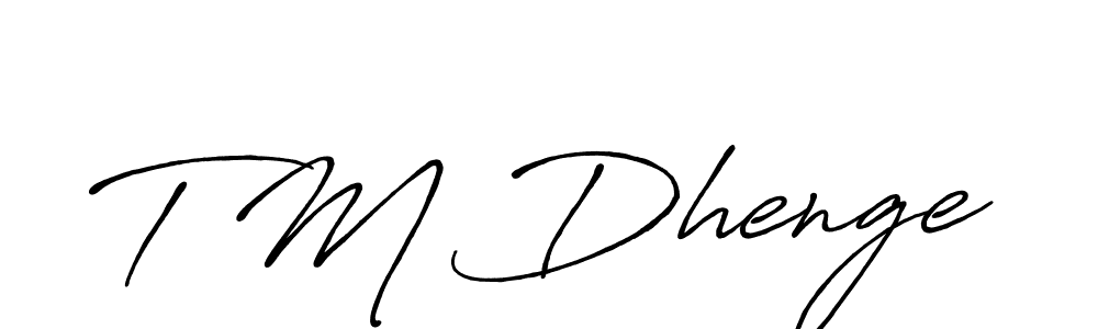 Here are the top 10 professional signature styles for the name T M Dhenge. These are the best autograph styles you can use for your name. T M Dhenge signature style 7 images and pictures png