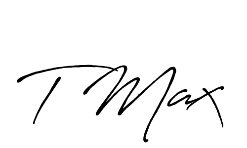 How to make T Max name signature. Use Antro_Vectra_Bolder style for creating short signs online. This is the latest handwritten sign. T Max signature style 7 images and pictures png