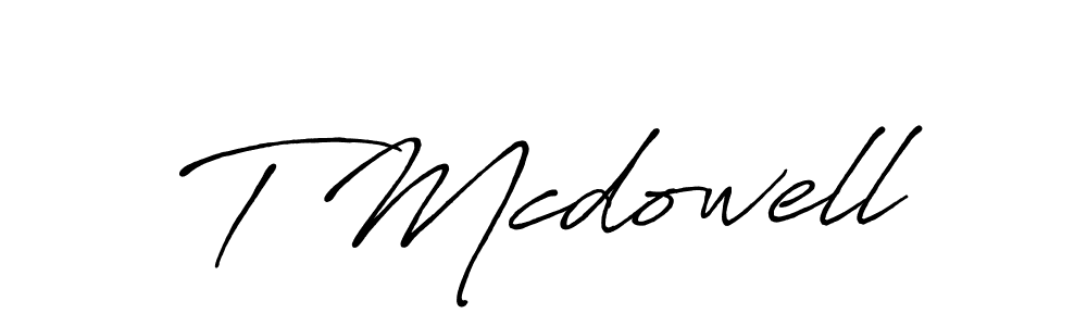 How to make T Mcdowell signature? Antro_Vectra_Bolder is a professional autograph style. Create handwritten signature for T Mcdowell name. T Mcdowell signature style 7 images and pictures png