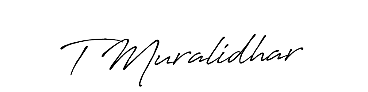 Check out images of Autograph of T Muralidhar name. Actor T Muralidhar Signature Style. Antro_Vectra_Bolder is a professional sign style online. T Muralidhar signature style 7 images and pictures png