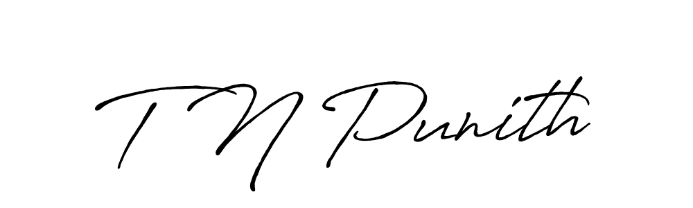 Make a beautiful signature design for name T N Punith. Use this online signature maker to create a handwritten signature for free. T N Punith signature style 7 images and pictures png