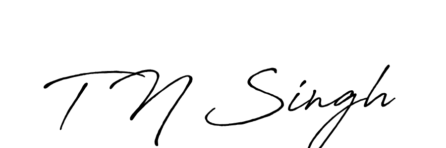 Use a signature maker to create a handwritten signature online. With this signature software, you can design (Antro_Vectra_Bolder) your own signature for name T N Singh. T N Singh signature style 7 images and pictures png