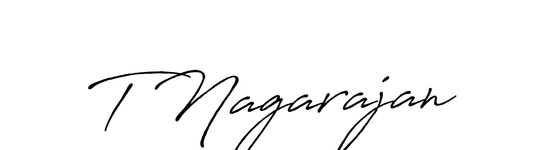 Create a beautiful signature design for name T Nagarajan. With this signature (Antro_Vectra_Bolder) fonts, you can make a handwritten signature for free. T Nagarajan signature style 7 images and pictures png