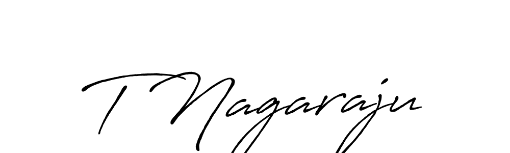 Use a signature maker to create a handwritten signature online. With this signature software, you can design (Antro_Vectra_Bolder) your own signature for name T Nagaraju. T Nagaraju signature style 7 images and pictures png