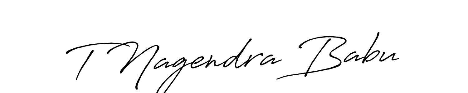 Use a signature maker to create a handwritten signature online. With this signature software, you can design (Antro_Vectra_Bolder) your own signature for name T Nagendra Babu. T Nagendra Babu signature style 7 images and pictures png
