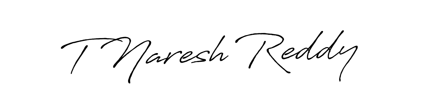 How to Draw T Naresh Reddy signature style? Antro_Vectra_Bolder is a latest design signature styles for name T Naresh Reddy. T Naresh Reddy signature style 7 images and pictures png