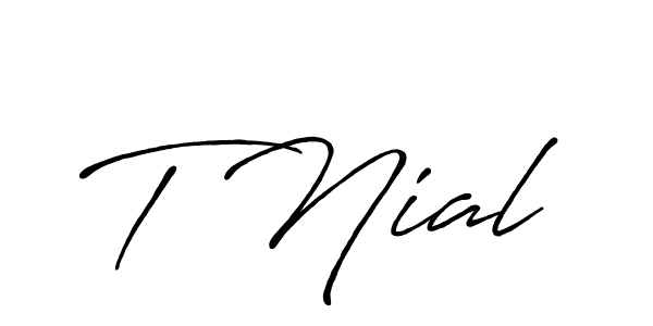 You should practise on your own different ways (Antro_Vectra_Bolder) to write your name (T Nial) in signature. don't let someone else do it for you. T Nial signature style 7 images and pictures png