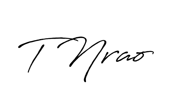 T Nrao stylish signature style. Best Handwritten Sign (Antro_Vectra_Bolder) for my name. Handwritten Signature Collection Ideas for my name T Nrao. T Nrao signature style 7 images and pictures png