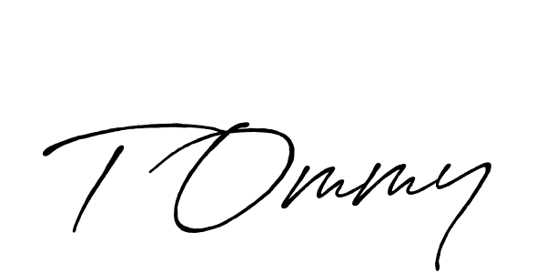 The best way (Antro_Vectra_Bolder) to make a short signature is to pick only two or three words in your name. The name T Ommy include a total of six letters. For converting this name. T Ommy signature style 7 images and pictures png