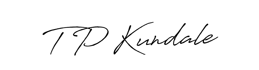 You should practise on your own different ways (Antro_Vectra_Bolder) to write your name (T P Kundale) in signature. don't let someone else do it for you. T P Kundale signature style 7 images and pictures png