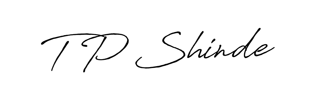 You should practise on your own different ways (Antro_Vectra_Bolder) to write your name (T P Shinde) in signature. don't let someone else do it for you. T P Shinde signature style 7 images and pictures png