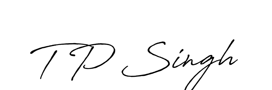 T P Singh stylish signature style. Best Handwritten Sign (Antro_Vectra_Bolder) for my name. Handwritten Signature Collection Ideas for my name T P Singh. T P Singh signature style 7 images and pictures png