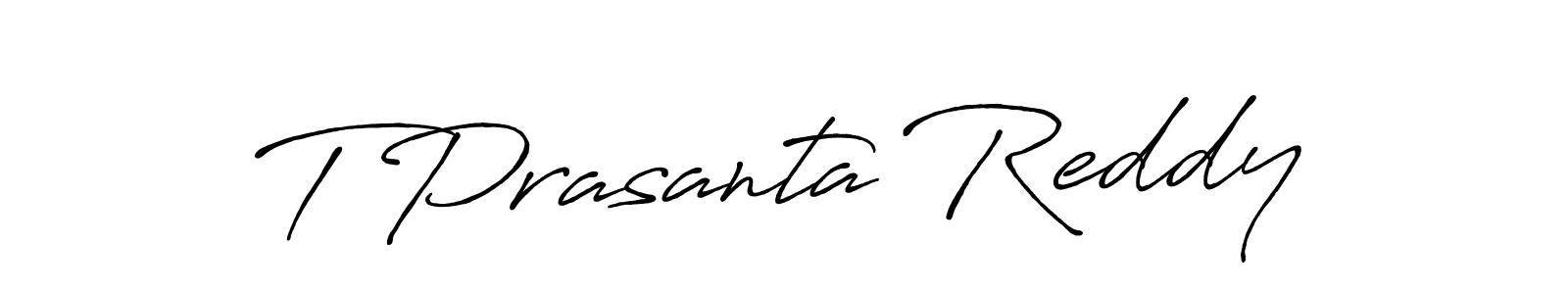 Make a short T Prasanta Reddy signature style. Manage your documents anywhere anytime using Antro_Vectra_Bolder. Create and add eSignatures, submit forms, share and send files easily. T Prasanta Reddy signature style 7 images and pictures png