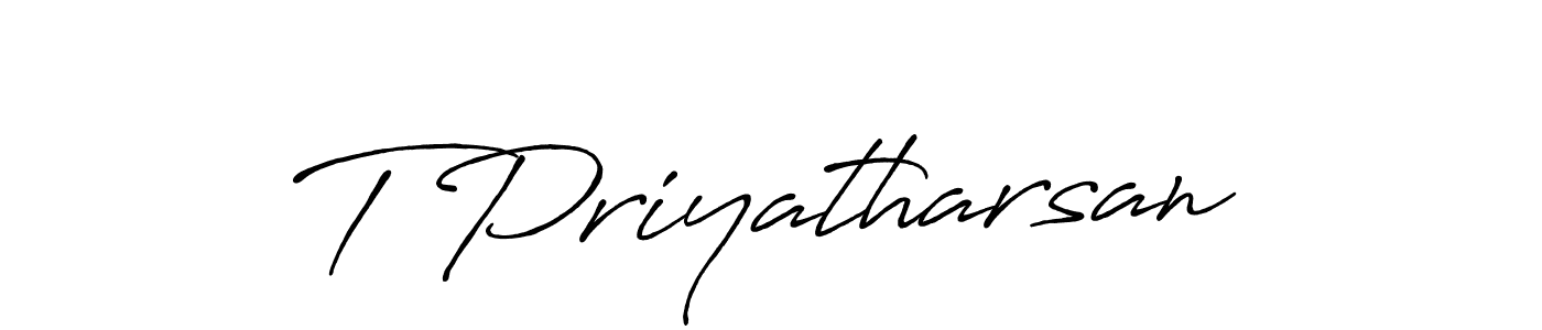 Also You can easily find your signature by using the search form. We will create T Priyatharsan name handwritten signature images for you free of cost using Antro_Vectra_Bolder sign style. T Priyatharsan signature style 7 images and pictures png