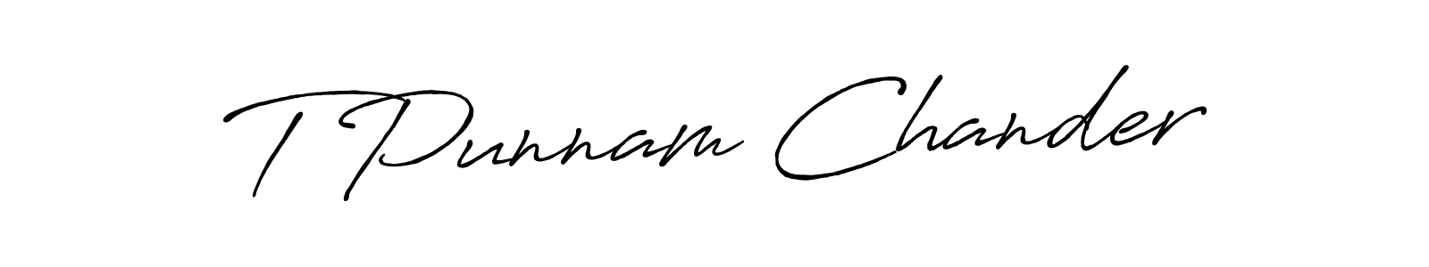 This is the best signature style for the T Punnam Chander name. Also you like these signature font (Antro_Vectra_Bolder). Mix name signature. T Punnam Chander signature style 7 images and pictures png