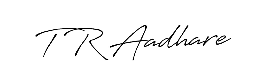 Also You can easily find your signature by using the search form. We will create T R Aadhare name handwritten signature images for you free of cost using Antro_Vectra_Bolder sign style. T R Aadhare signature style 7 images and pictures png