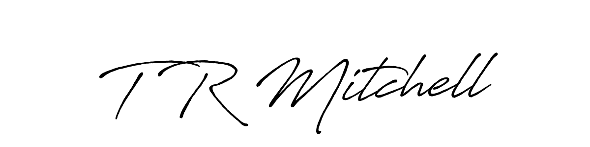 if you are searching for the best signature style for your name T R Mitchell. so please give up your signature search. here we have designed multiple signature styles  using Antro_Vectra_Bolder. T R Mitchell signature style 7 images and pictures png