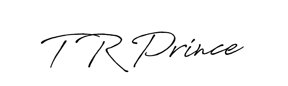 Use a signature maker to create a handwritten signature online. With this signature software, you can design (Antro_Vectra_Bolder) your own signature for name T R Prince. T R Prince signature style 7 images and pictures png