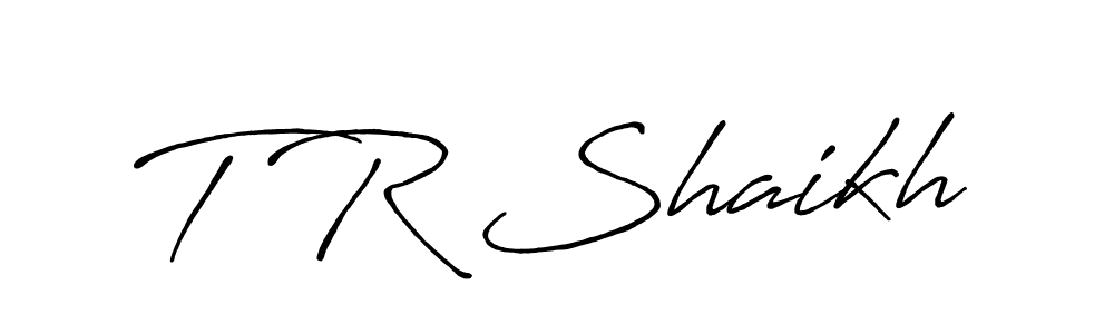 Make a beautiful signature design for name T R Shaikh. Use this online signature maker to create a handwritten signature for free. T R Shaikh signature style 7 images and pictures png