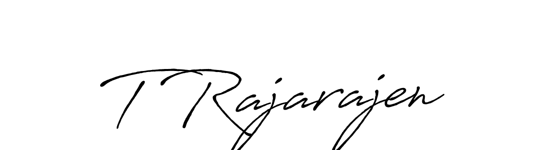 Create a beautiful signature design for name T Rajarajen. With this signature (Antro_Vectra_Bolder) fonts, you can make a handwritten signature for free. T Rajarajen signature style 7 images and pictures png