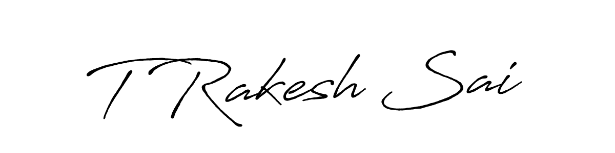 How to Draw T Rakesh Sai signature style? Antro_Vectra_Bolder is a latest design signature styles for name T Rakesh Sai. T Rakesh Sai signature style 7 images and pictures png