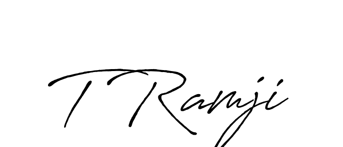 How to Draw T Ramji signature style? Antro_Vectra_Bolder is a latest design signature styles for name T Ramji. T Ramji signature style 7 images and pictures png