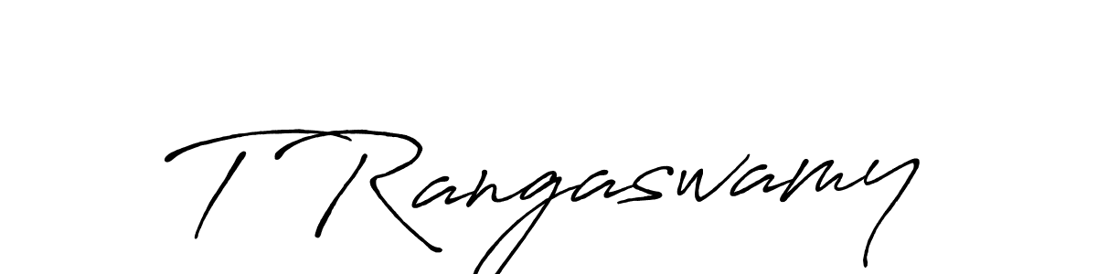 Design your own signature with our free online signature maker. With this signature software, you can create a handwritten (Antro_Vectra_Bolder) signature for name T Rangaswamy. T Rangaswamy signature style 7 images and pictures png